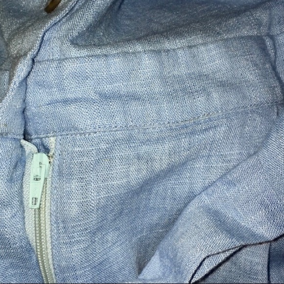 Anthropologie Blue Romper | The Good Jane | S EUC Preppy Summer Coastal Grandma - Picture 4 of 6